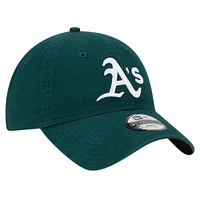 Youth New Era Green Athletics Team Color 9TWENTY Adjustable Hat