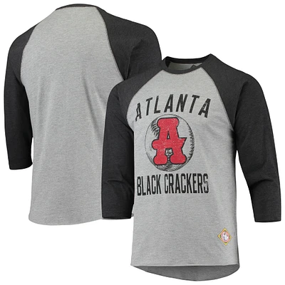STI BLKCRC HTHR NOIR HOMME NEGRO LEAGUE MANCHES 3/4 RAGLAN SHRMENL-S