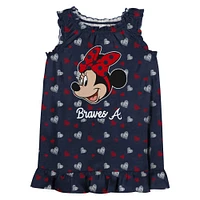 Ensemble débardeur et housse Minnie's Bow des Atlanta Braves pour bébé, paquet de 2