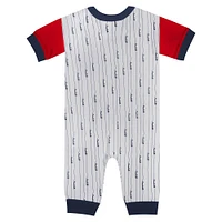 Infant Fanatics White Atlanta Braves Logo Best Series Full-Snap Jumper
