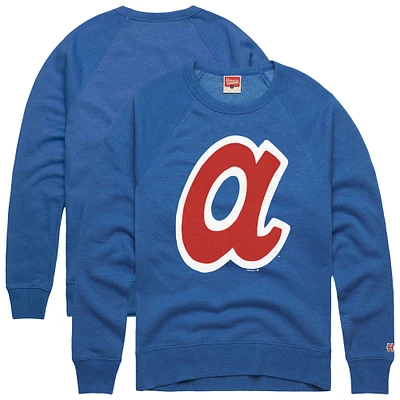 Sweat-shirt rétro Tri-Blend Hommage Royal Atlanta Braves pour homme
