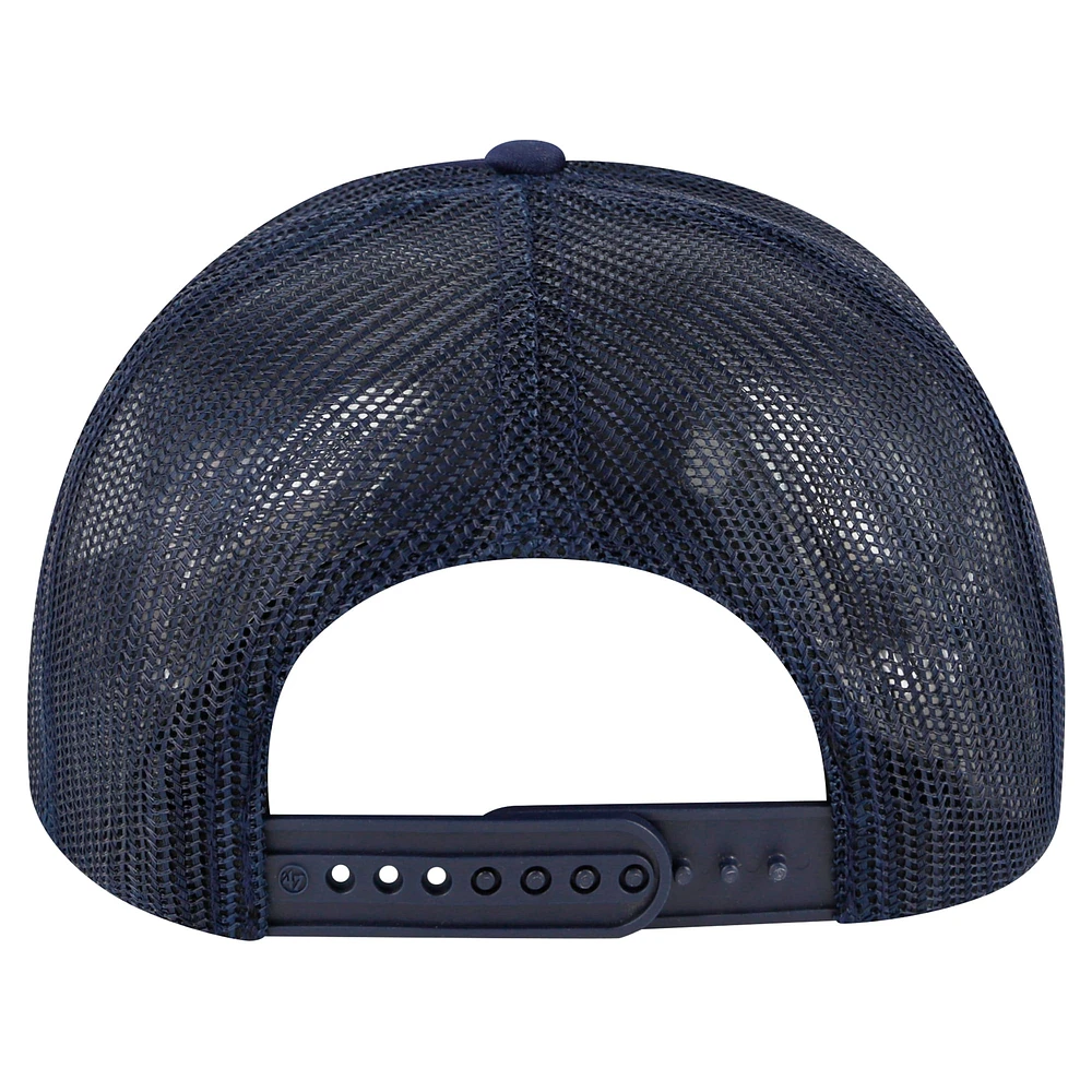 Men's  '47 Navy Atlanta Braves Local Patch Foam Front Trucker Adjustable Hat