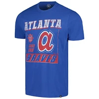 Men's '47 Royal Atlanta Braves Outlast Franklin T-Shirt
