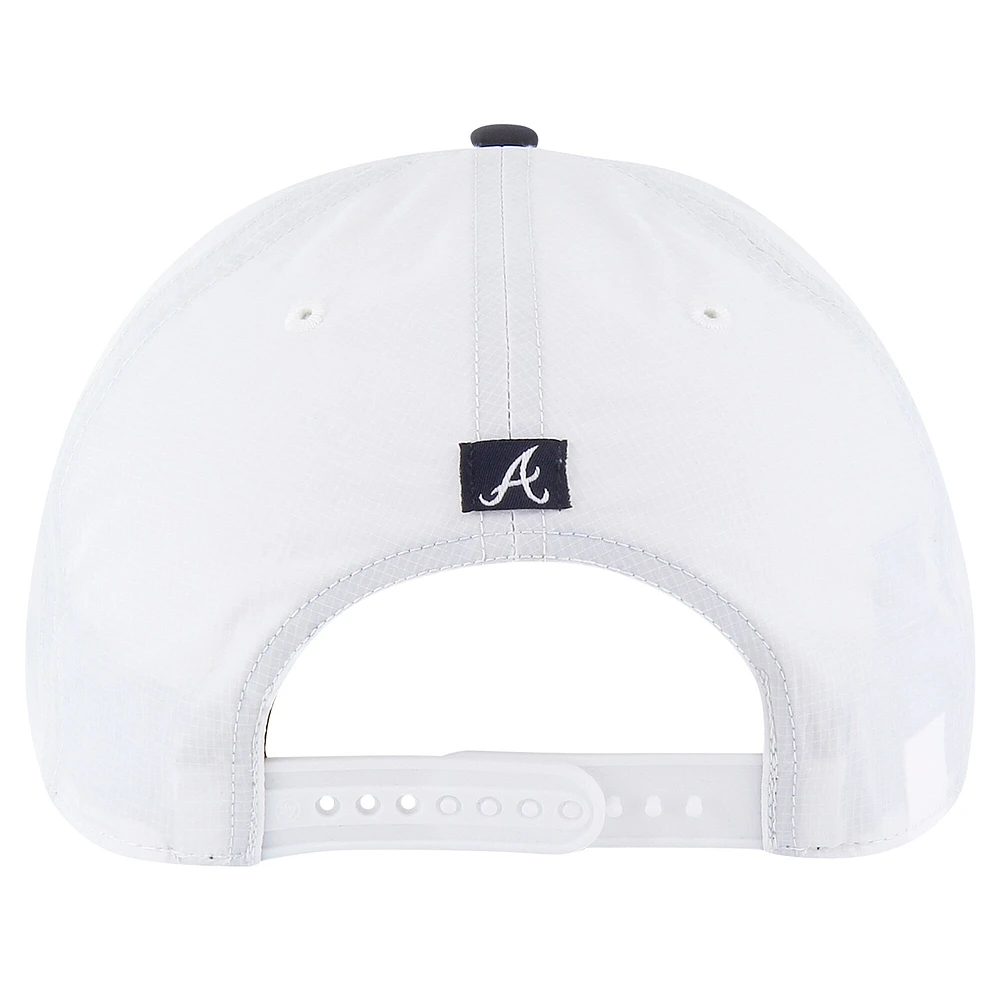 Men's '47 White Atlanta Braves Lineman Hitch Adjustable Hat