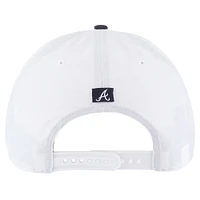 Men's '47 White Atlanta Braves Lineman Hitch Adjustable Hat