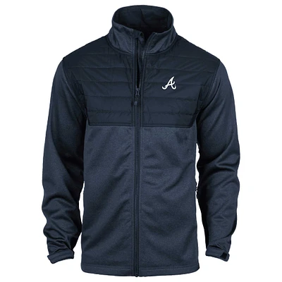 Veste entièrement zippée Dunbrooke Heather Navy Atlanta Braves Explorer pour hommes