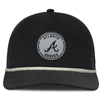 Men's Fanatics Black Atlanta Braves Signature A-Frame Adjustable Hat