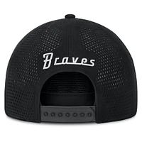 Men's Fanatics Black Atlanta Braves Signature A-Frame Adjustable Hat