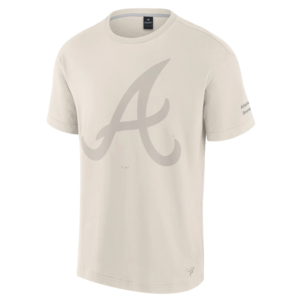 Men's Fanatics Cream Atlanta Braves Elements Iconic T-Shirt