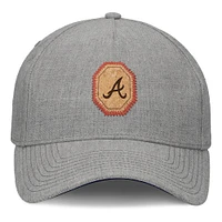 Men's Fanatics Gray Atlanta Braves Signature Elements Cork Patch A-Frame Adjustable Hat