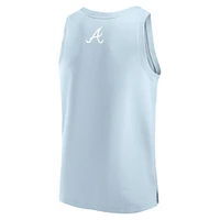 Men's Fanatics Light Blue Atlanta Braves Elements Tank Top