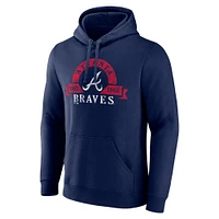 Men's Fanatics Navy Atlanta Braves Big & Tall Utility Pullover Hoodie