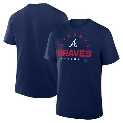 T-shirt de jeu principal Fanatics Navy Atlanta Braves Clubhouse Legacy pour homme
