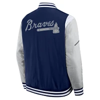 Men's Fanatics  Navy Atlanta Braves Elements Elite Full-Snap Jacket