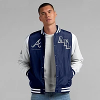 Men's Fanatics  Navy Atlanta Braves Elements Elite Full-Snap Jacket