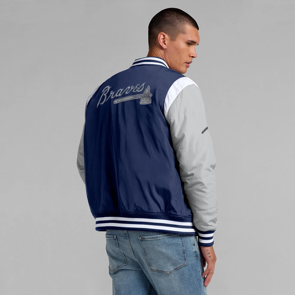 Men's Fanatics  Navy Atlanta Braves Elements Elite Full-Snap Jacket