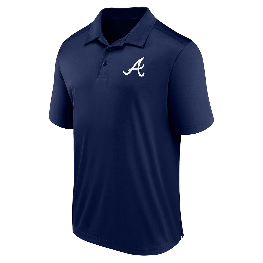 Men's Fanatics Navy Atlanta Braves Logo Polo