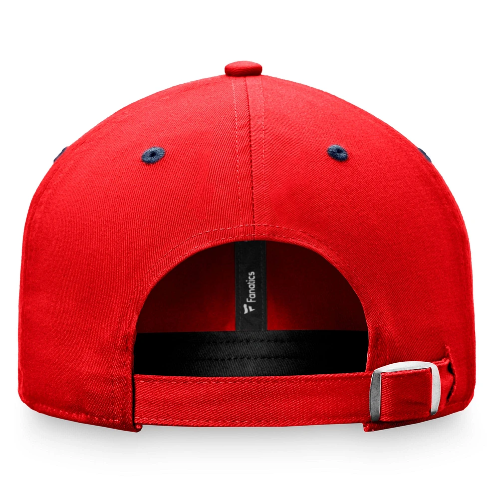 Men's Fanatics Red Atlanta Braves Iconic Home Plate - Adjustable Hat