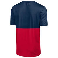 Men's FOCO Navy/Red Atlanta Braves Big Logo Mascot T-Shirt