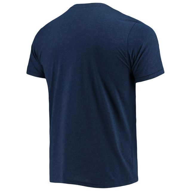 T-shirt Tri-Blend Homme Hommage Bleu Marine Atlanta Braves Logo Dessiné À La Main