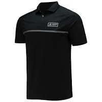 Men's Levelwear Black Atlanta Braves Sector Raglan Polo