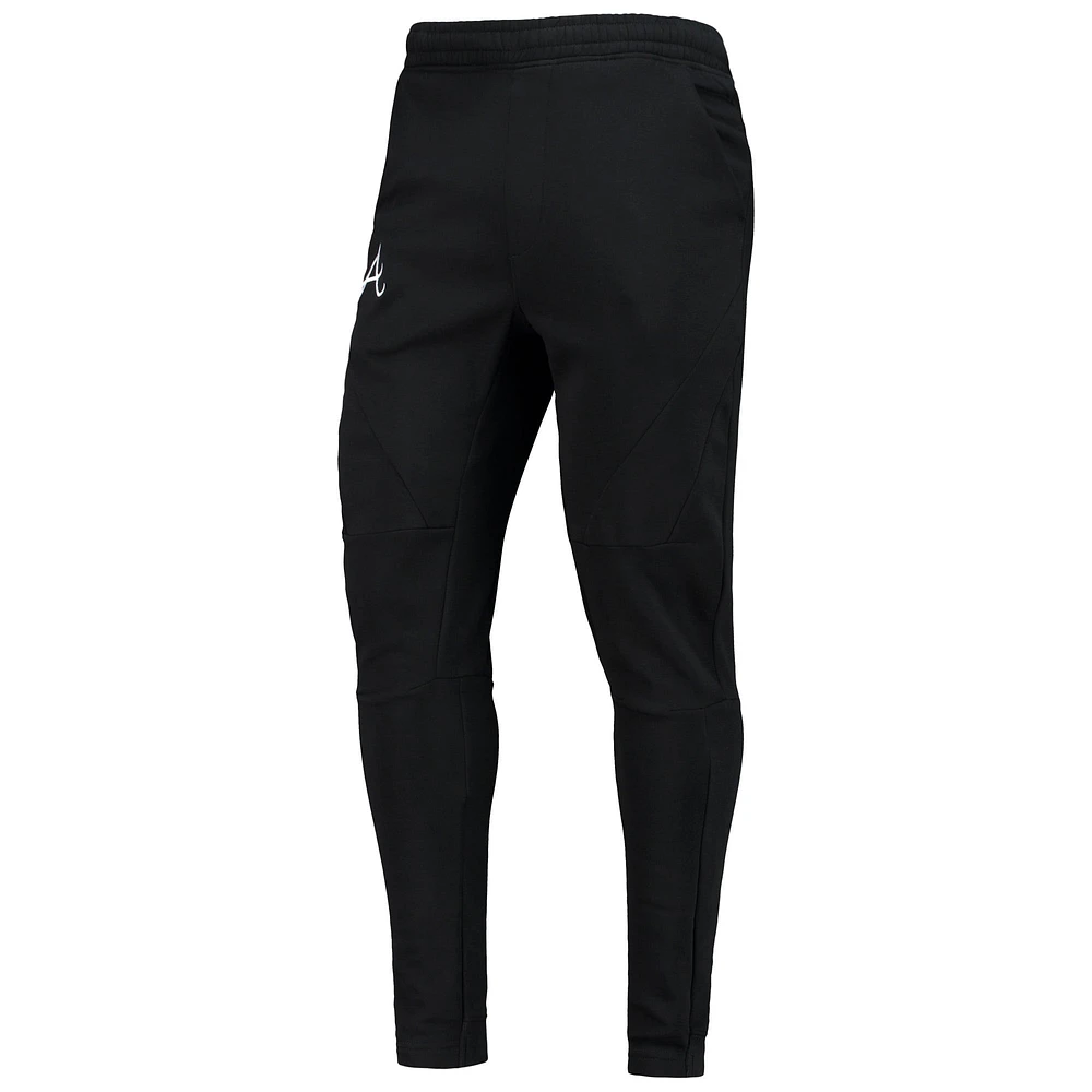 Men's Levelwear Black Atlanta Braves Tempo 22 Fleece Pants