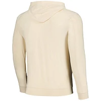 Men's Levelwear Cream Atlanta Braves Base Line Pullover Hoodie