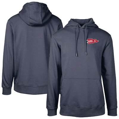 Sweat à capuche bleu marine Atlanta Braves Podium Rafters pour homme Levelwear