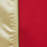 Men's Mitchell & Ness Gold Atlanta Braves OG 2.0 Lightweight Satin Full-Zip Jacket