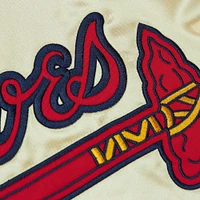 Men's Mitchell & Ness Gold Atlanta Braves OG 2.0 Lightweight Satin Full-Zip Jacket