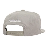 Men's Mitchell & Ness Gray Atlanta Braves Snapback Hat