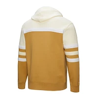 Sweat à capuche Mitchell & Ness pour homme, couleur beige/crème, entraîneur des Braves d'Atlanta