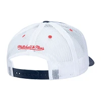 Men's   Navy Atlanta Braves Sideline Trucker Adjustable Hat