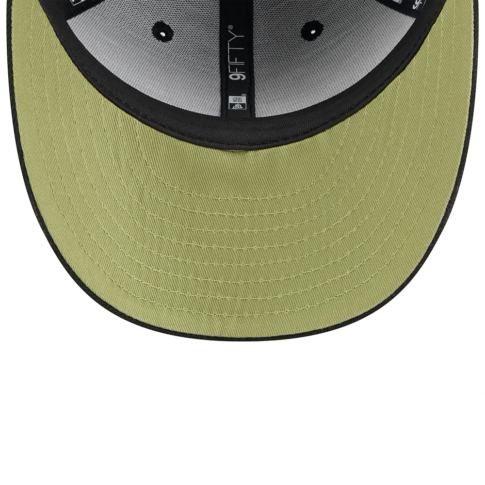 Men's New Era  Black Atlanta Braves 2024 Armed Forces Day Low Profile 9FIFTY Snapback Hat