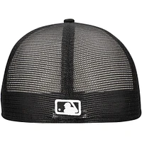 Men's New Era Black Atlanta Braves 59FIFTY Trucker Fitted Hat