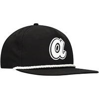 Men's New Era Black Atlanta Braves Golfer Snapback Hat