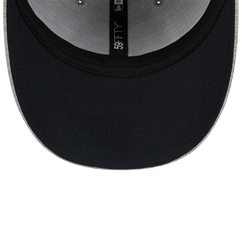 Men's New Era  Gray Atlanta Braves 2024 Clubhouse Low Profile 59FIFTY Fitted Hat