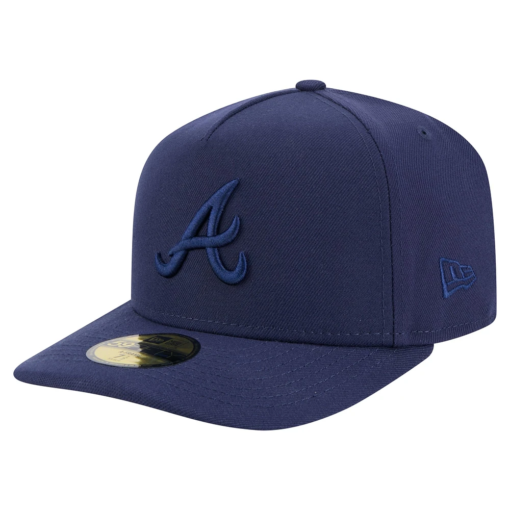 Casquette ajustée New Era 59FIFTY bleu marine pour homme, coloris A-Frame