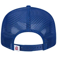 Casquette New Era Royal Atlanta Braves Cooperstown Collection Team Color Trucker 9FIFTY Snapback pour homme