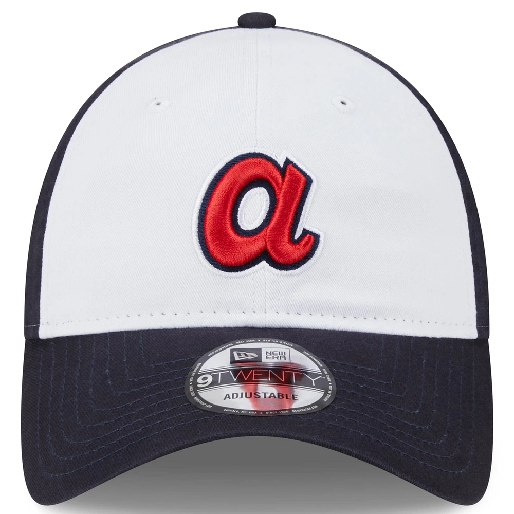 Casquette réglable New Era Atlanta Braves 2024 Batting Practice 9TWENTY pour hommes