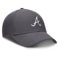 Men's Nike  Gray Atlanta Braves Club Performance Adjustable Hat