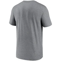 Men's Nike Gray Atlanta Braves Wordmark Legend Performance T-Shirt