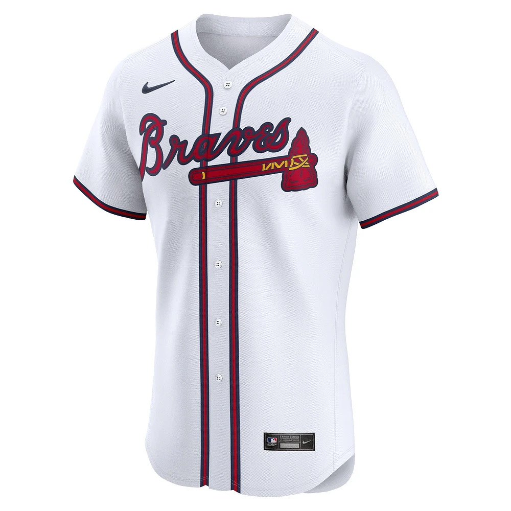 Men's Nike Matt Olson White Atlanta Braves Home Elite Player Jersey