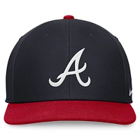 Men's Nike Navy/Red Atlanta Braves Two-Tone Snapback Hat