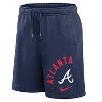 Men's Nike Navy Atlanta Braves Arched Kicker Shorts