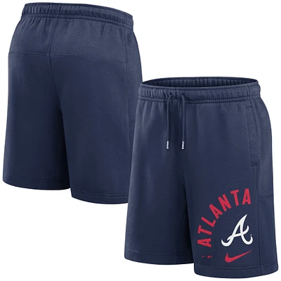 Short Nike pour hommes, bleu marine, Atlanta Braves, Arched Kicker
