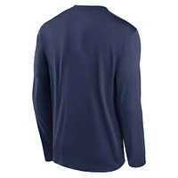 Men's Nike Navy Atlanta Braves Authentic Collection Performance Long Sleeve T-Shirt