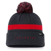 Men's Nike Navy Atlanta Braves Hometown Peak Cuffed Knit Hat with Pom