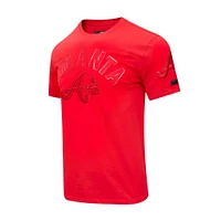 Men's Pro Standard Atlanta Braves Classic Triple Red T-Shirt