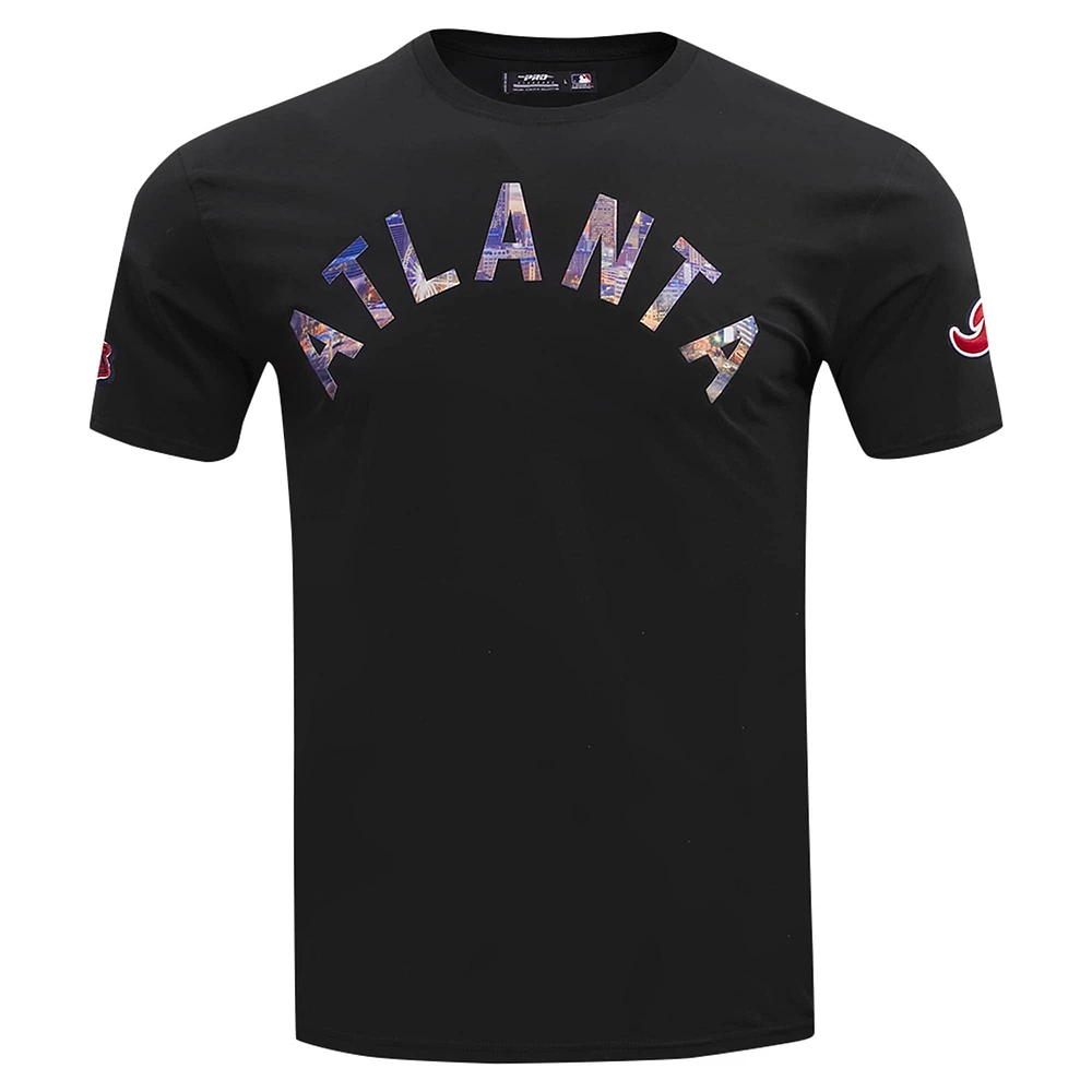 Men's Pro Standard Black Atlanta Braves Cityscape T-Shirt